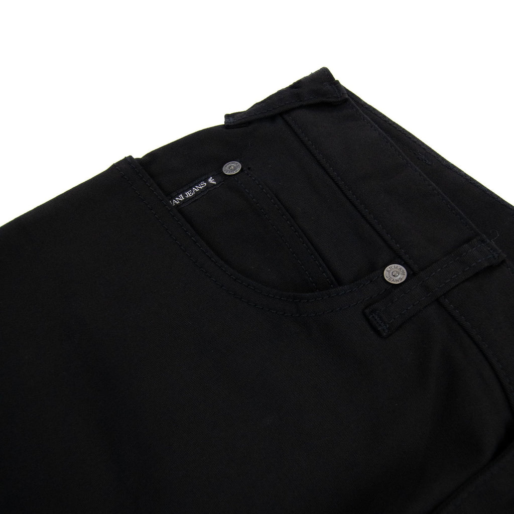 Armani Jeans J45 Slim Fit Five Pocket Jeans Black
