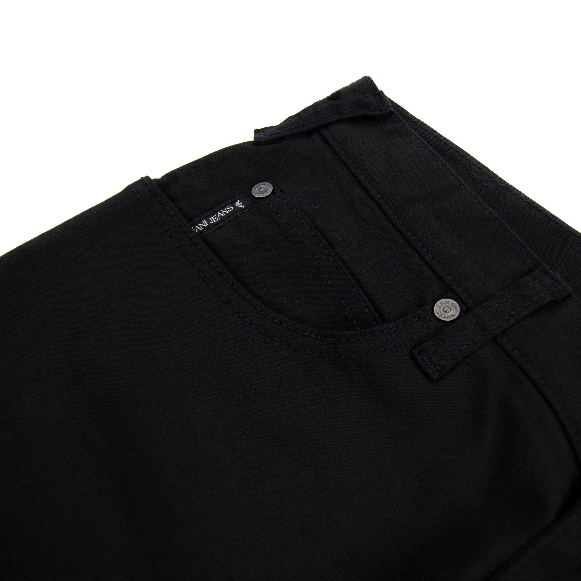 Armani Jeans J45 Slim Fit Five Pocket Jeans Black