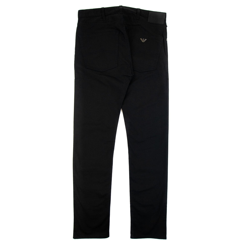 Armani Jeans J45 Slim Fit Five Pocket Jeans Black