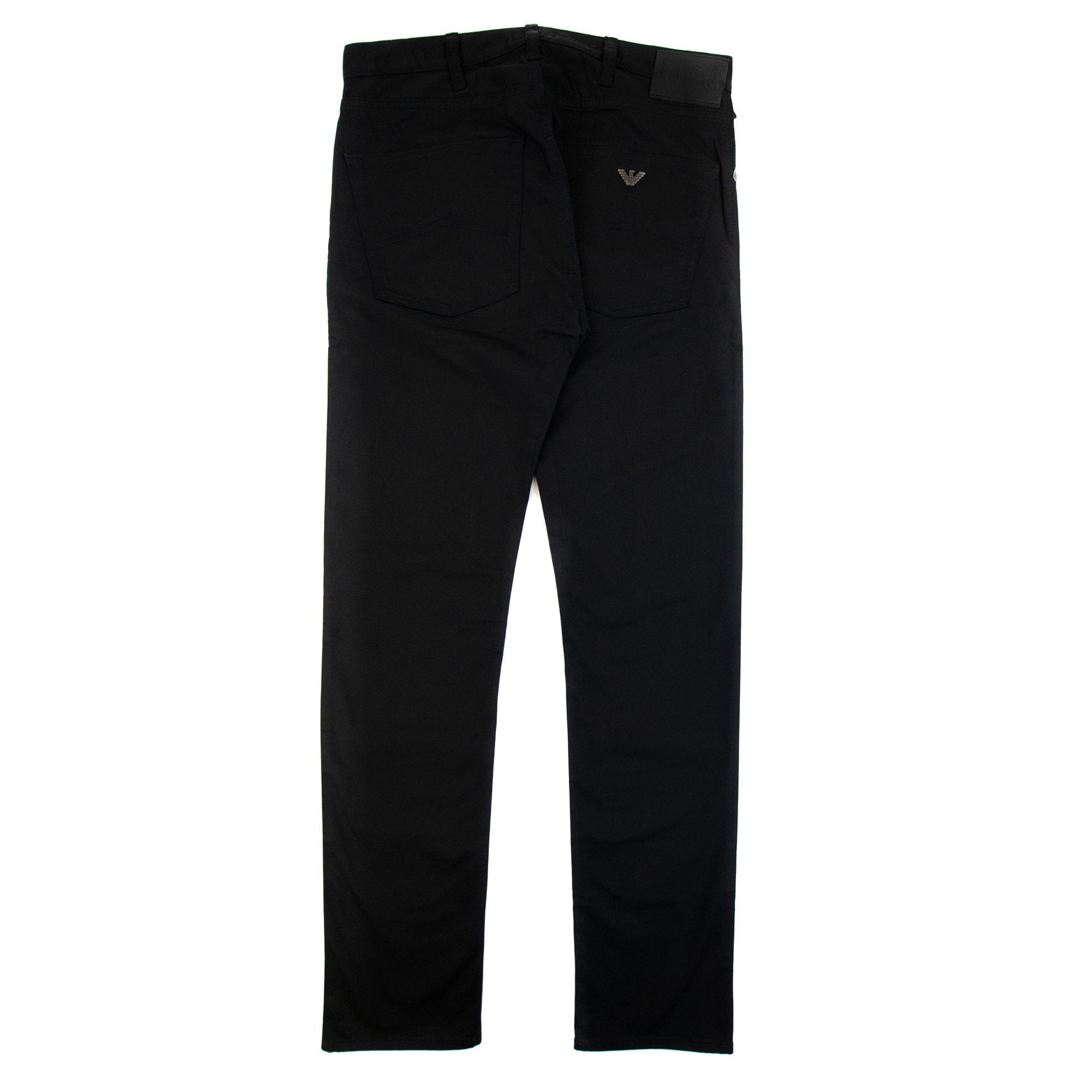 Armani Jeans J45 Slim Fit Five Pocket Jeans Black