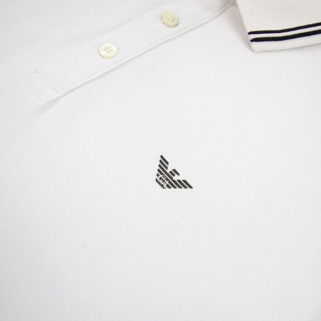 Emporio Armani Polo Long Sleeve White