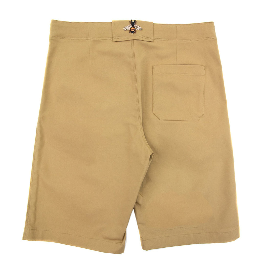 Gucci Junior Embroidered Logo Chino Shorts Beige