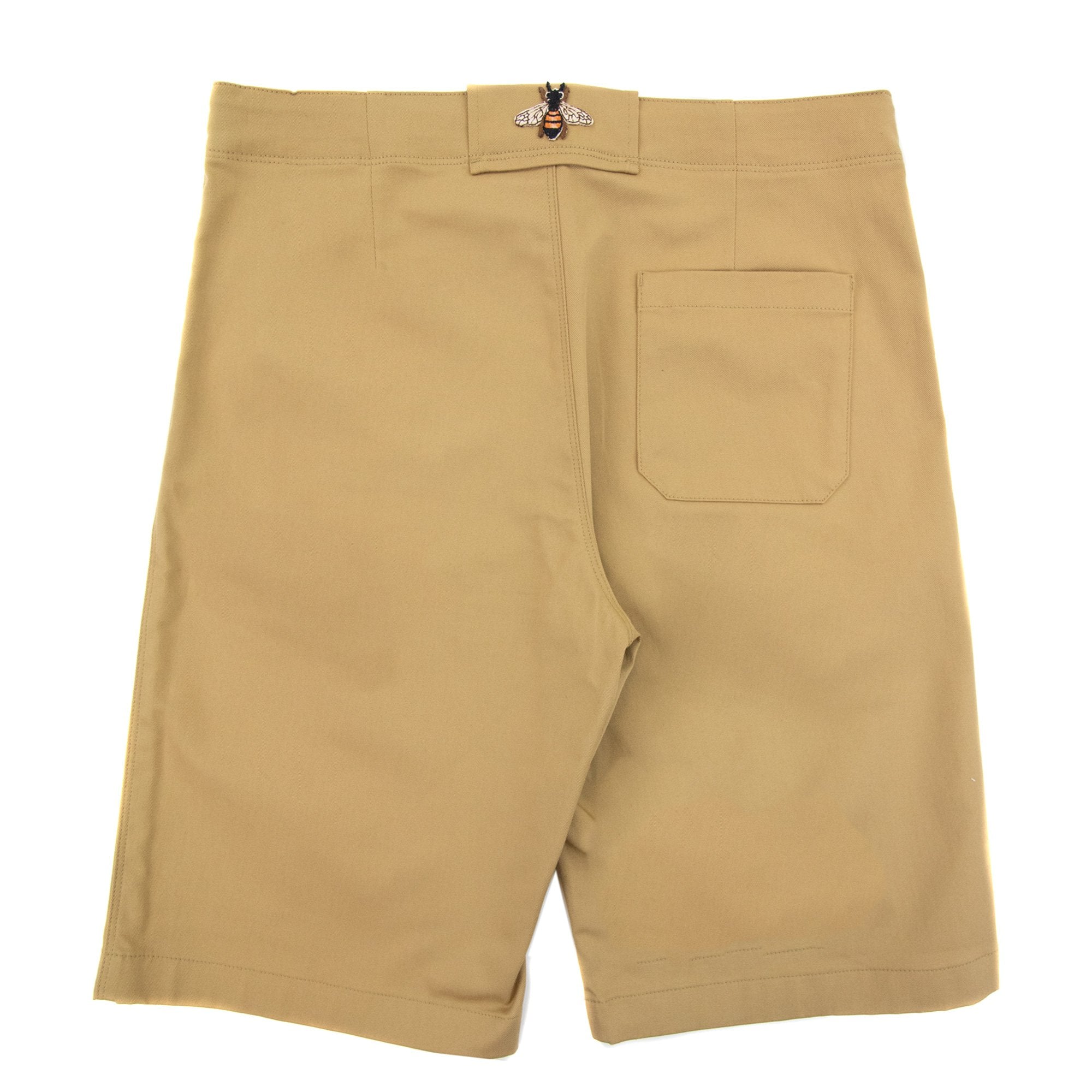 Gucci Junior Embroidered Logo Chino Shorts Beige