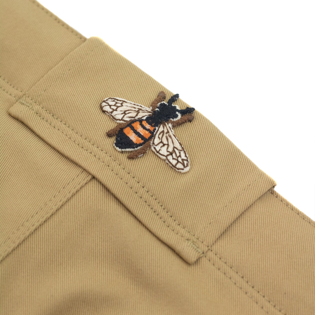 Gucci Junior Embroidered Logo Chino Shorts Beige