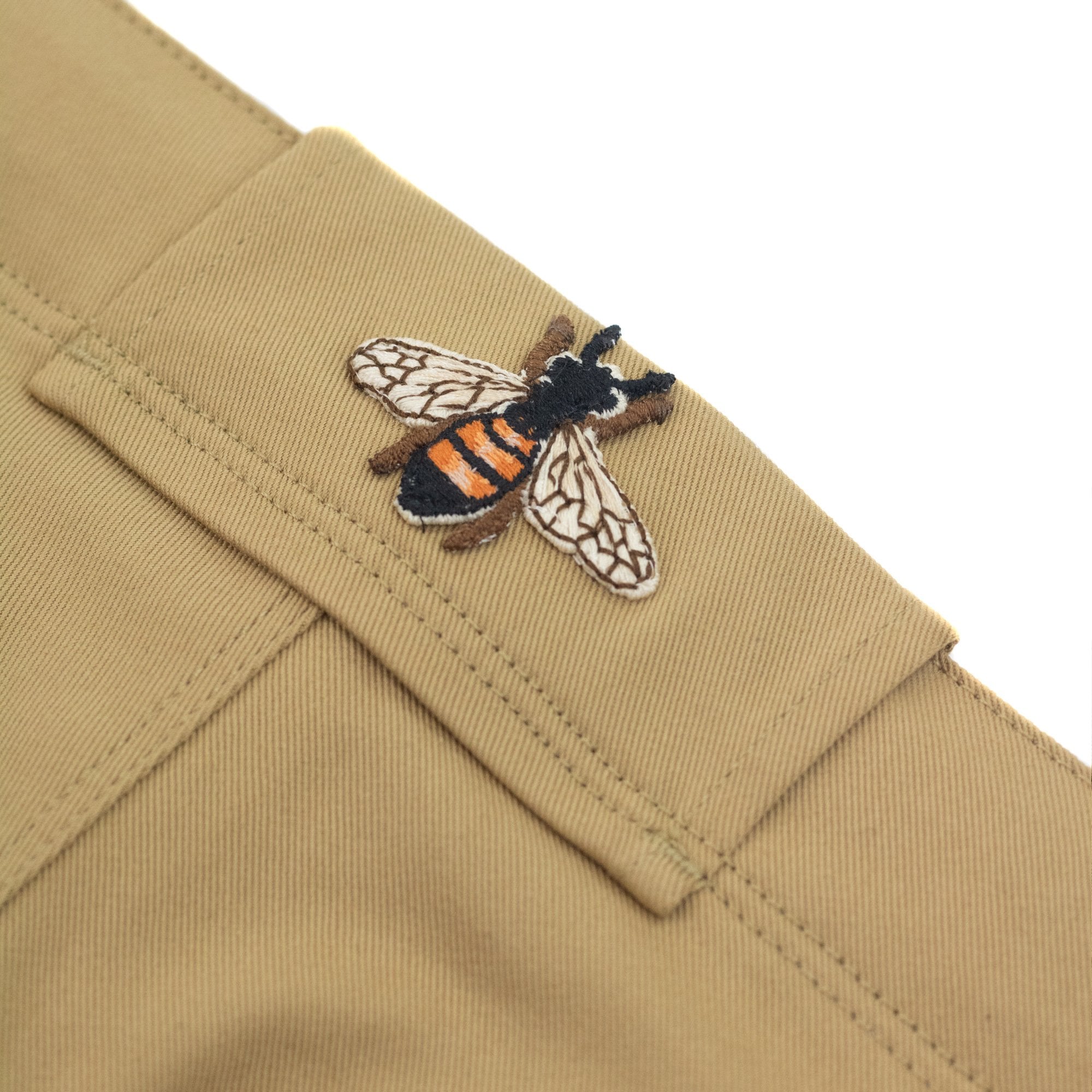 Gucci Junior Embroidered Logo Chino Shorts Beige