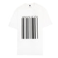 Armani Jeans Barcode Print Logo T Shirt White