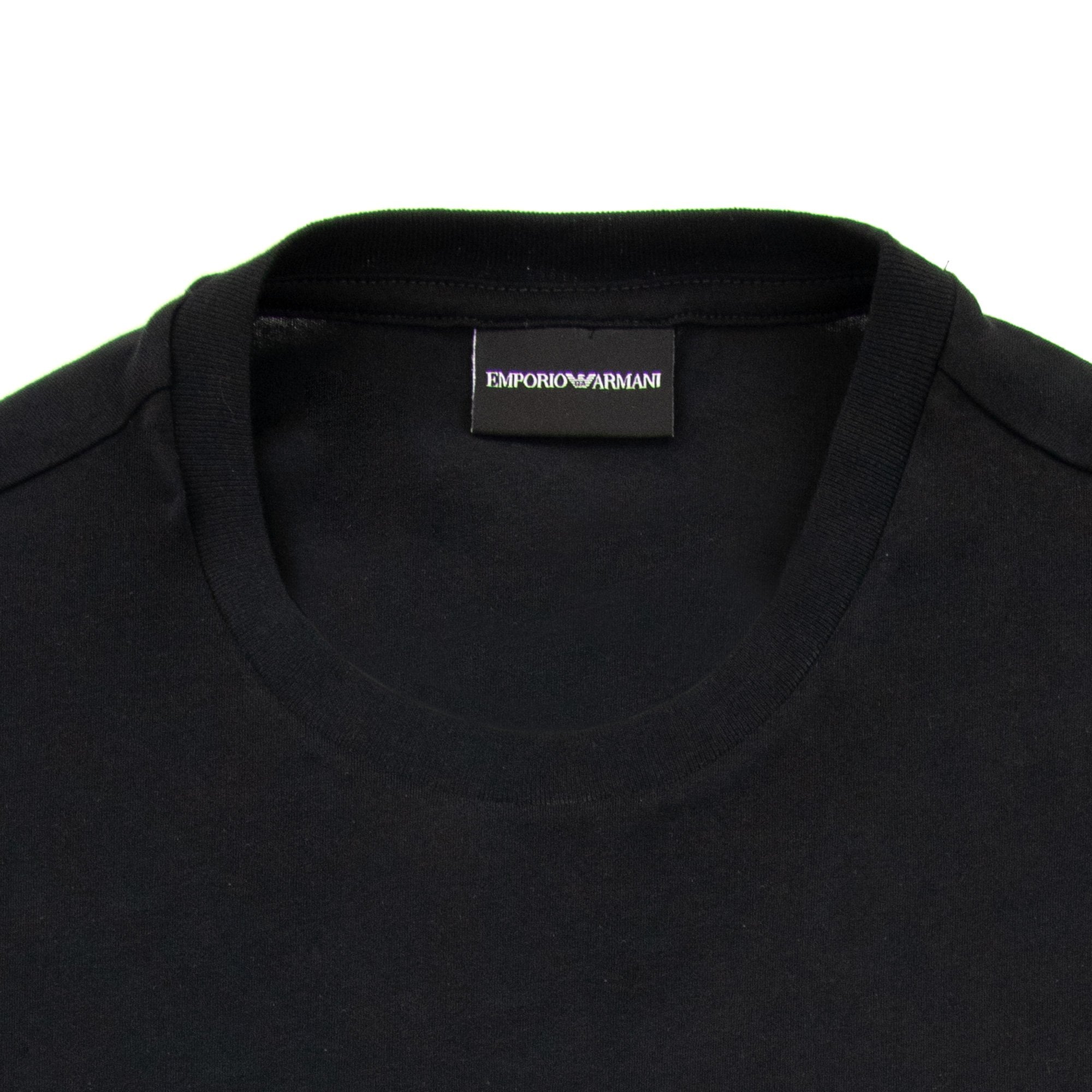 Emporio Armani Printed Logo S/s Tshirt Black