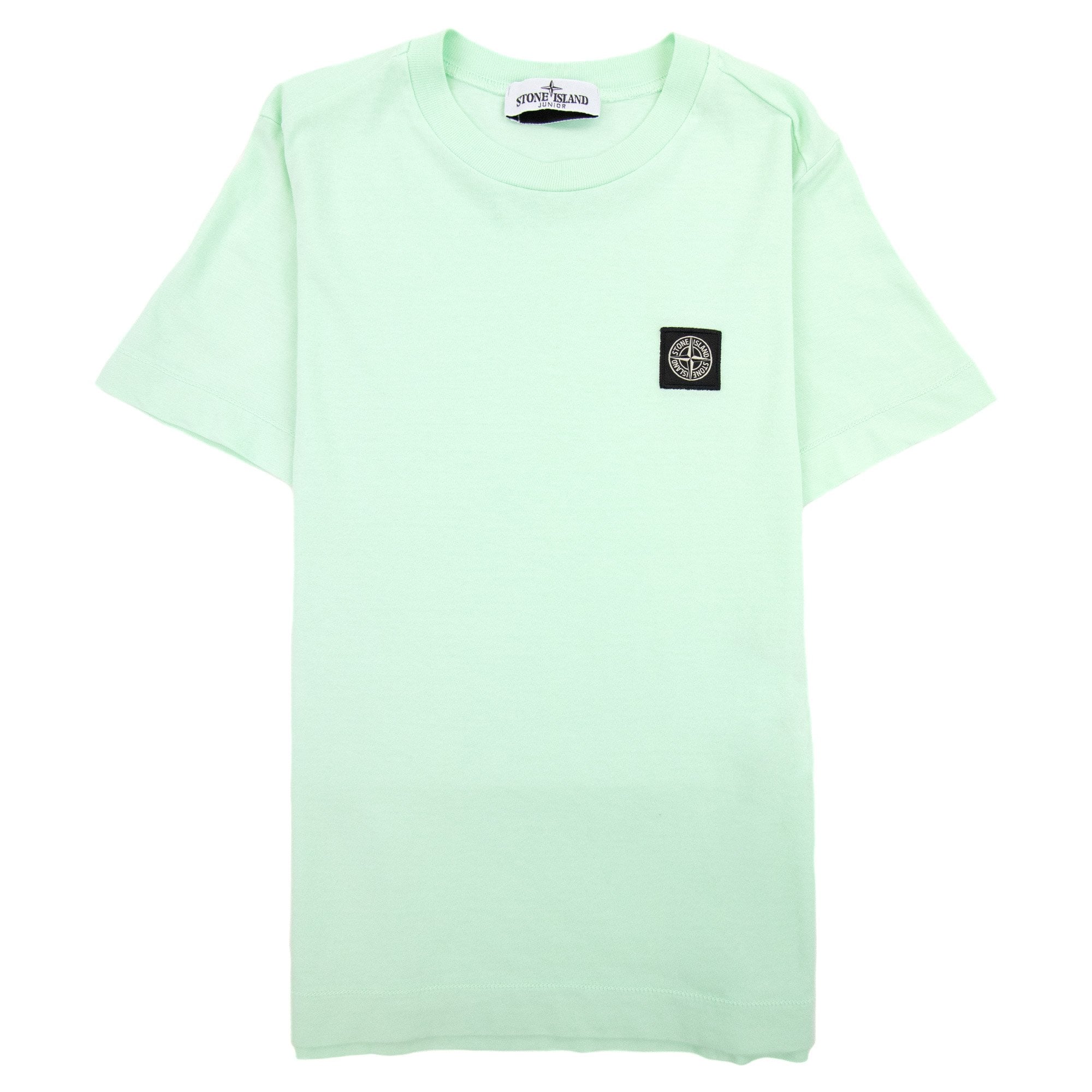 Stone Island Junior Chest Patch T/s Mint Green V0044