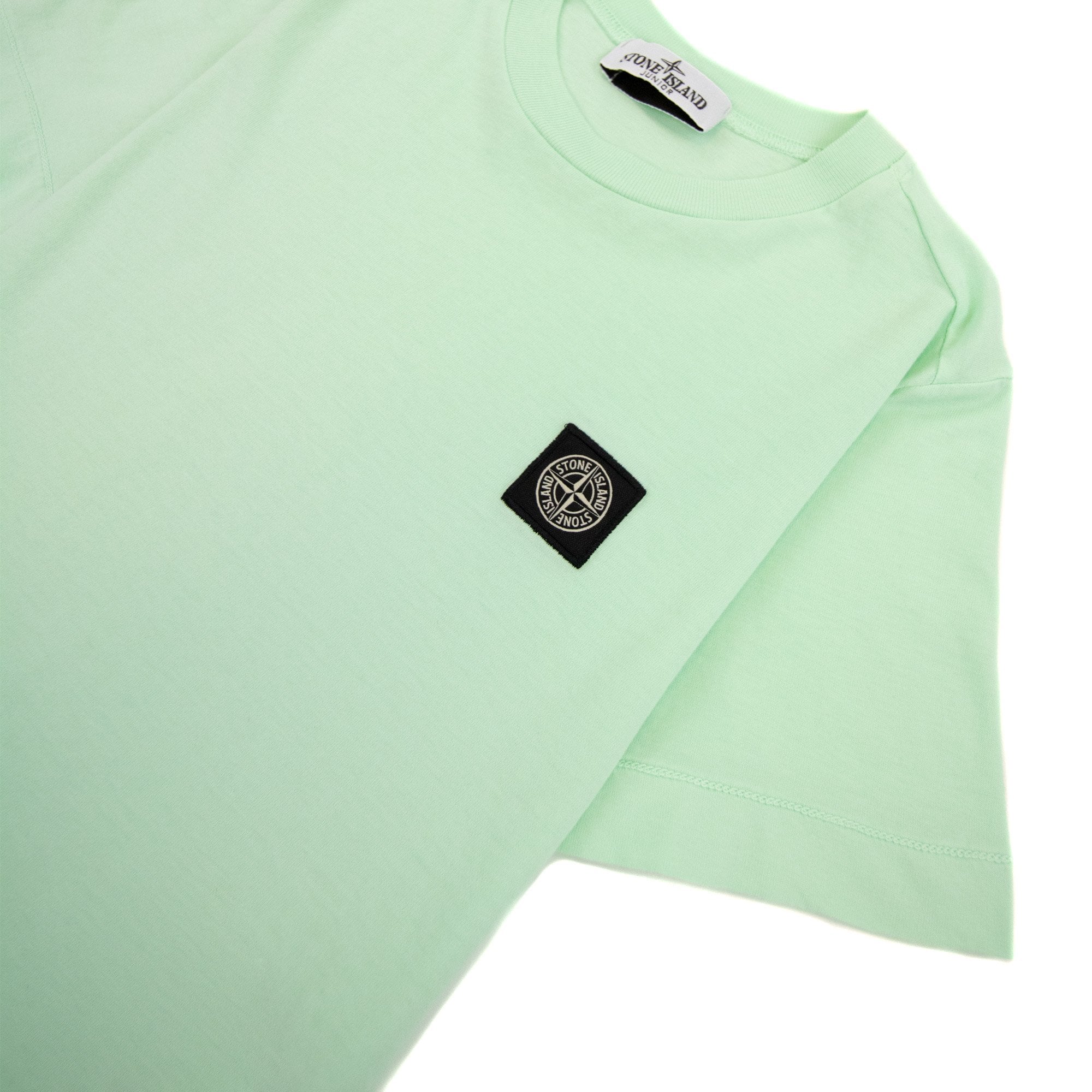 Stone Island Junior Chest Patch T/s Mint Green V0044