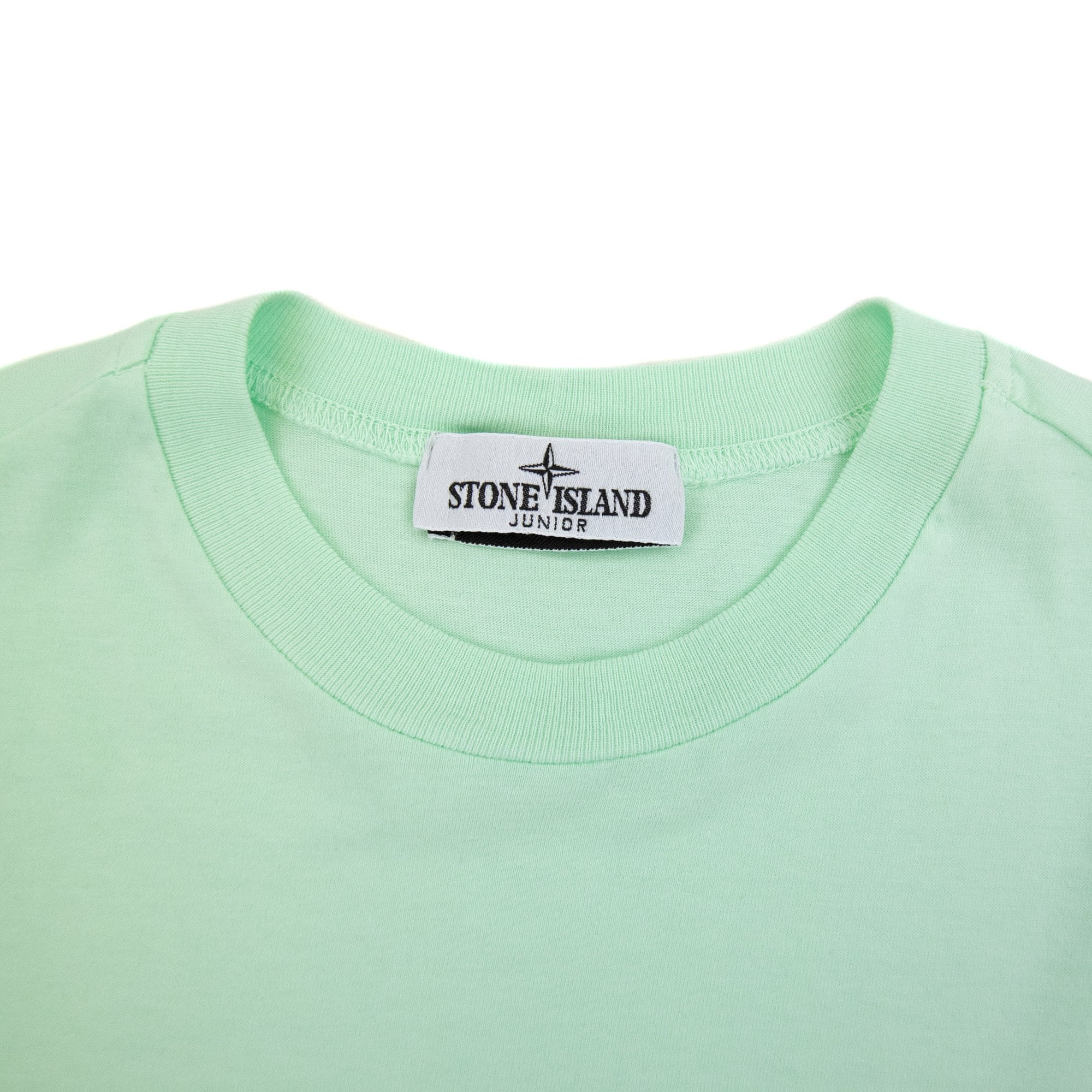 Stone Island Junior Chest Patch T/s Mint Green V0044