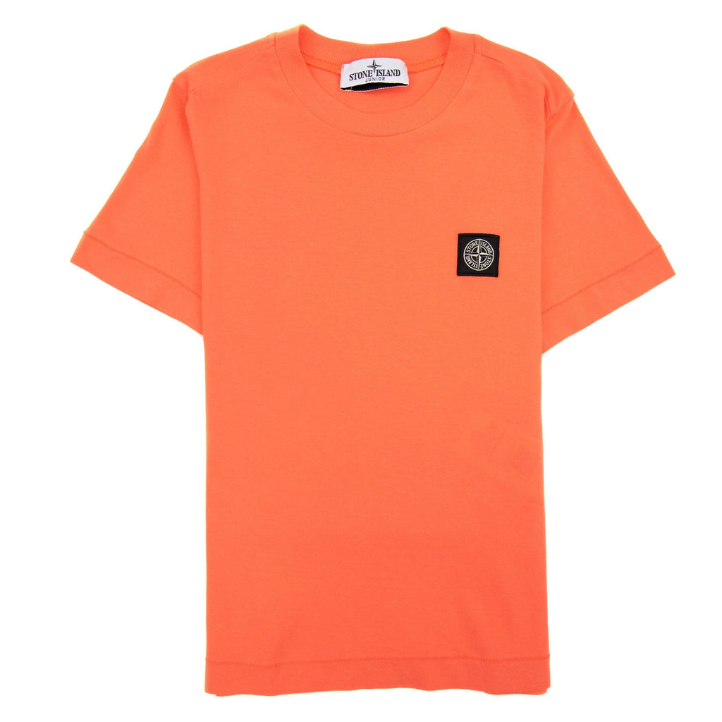 Stone Island Junior Chest Patch T/s Coral V0036