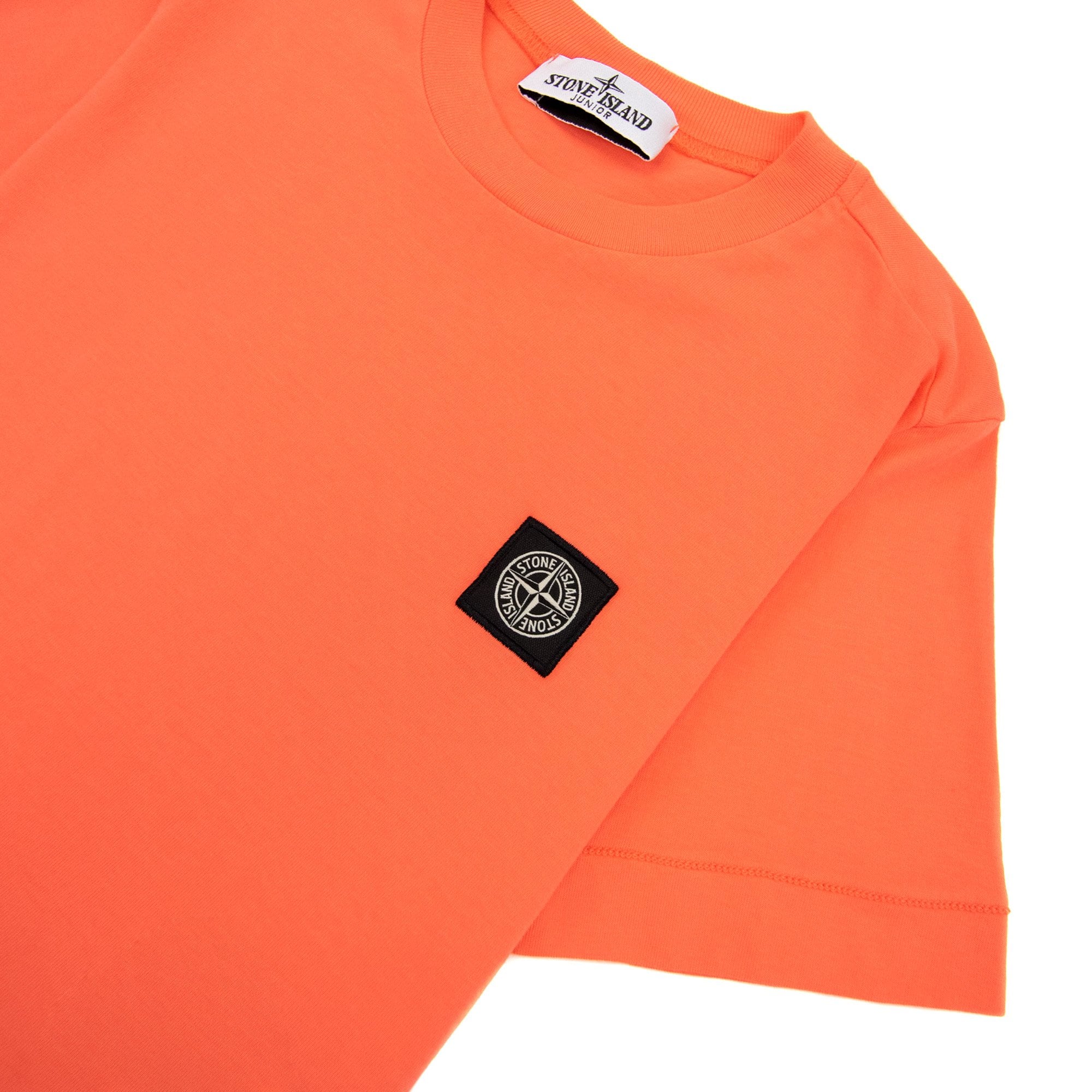 Stone Island Junior Chest Patch T/s Coral V0036