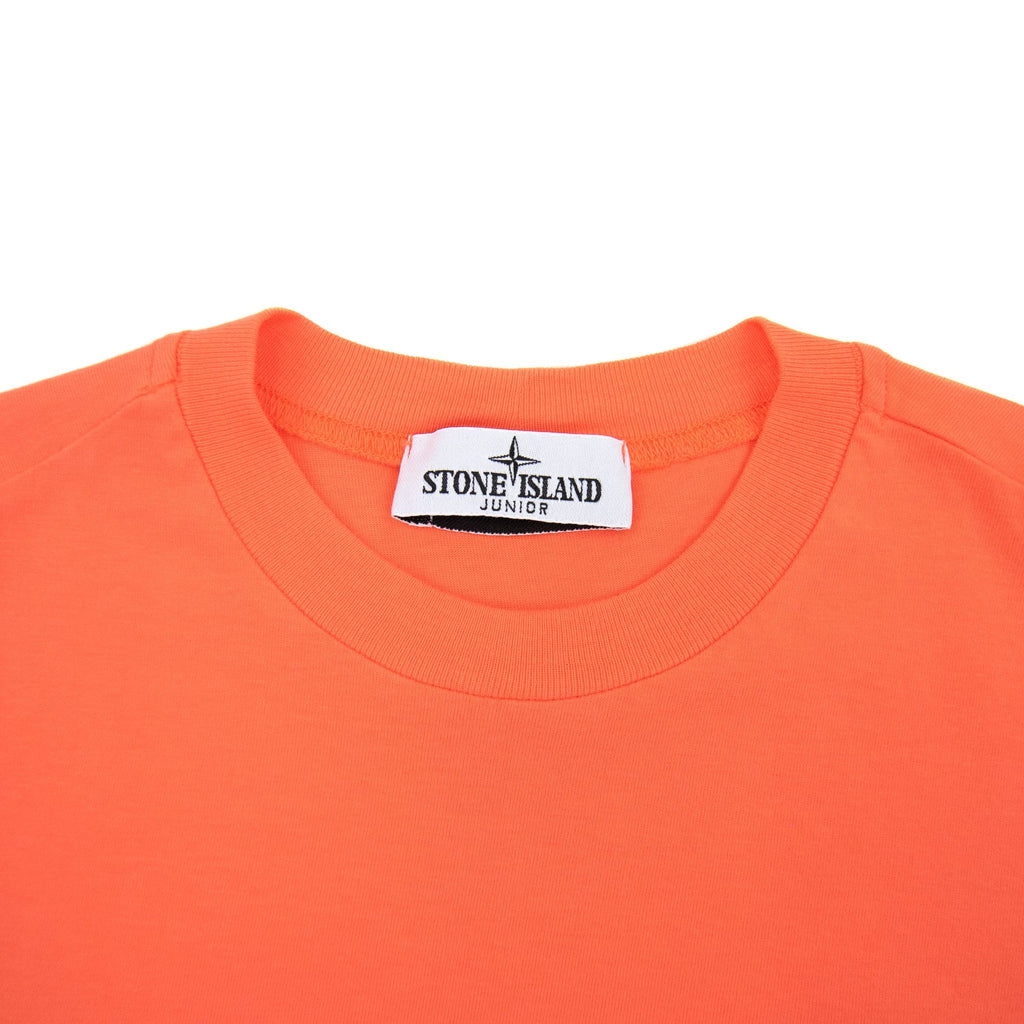 Stone Island Junior Chest Patch T/s Coral V0036