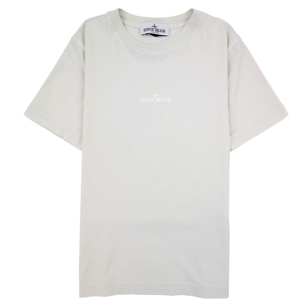 Stone Island Junior 21053 Drop Shot One Print Pearl Grey V0061