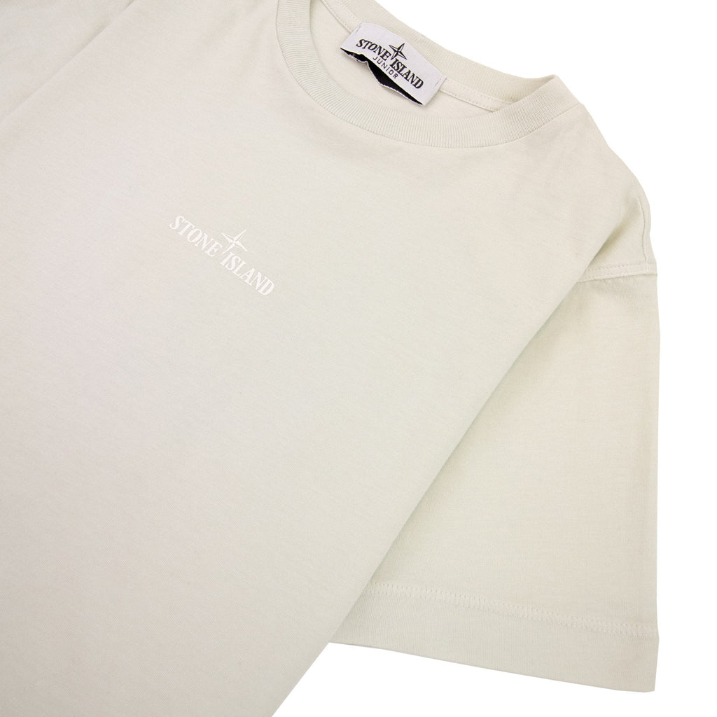 Stone Island Junior 21053 Drop Shot One Print Pearl Grey V0061