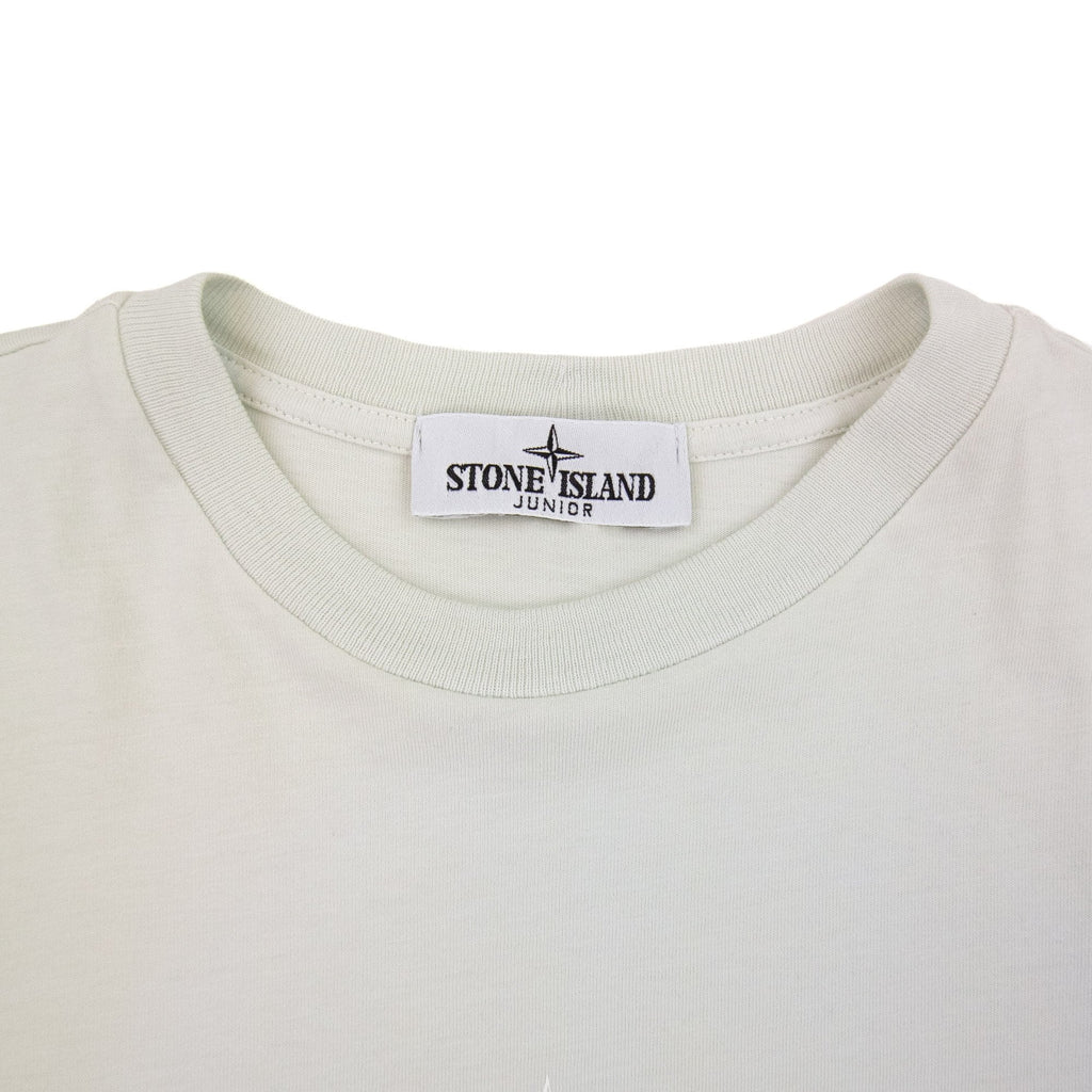 Stone Island Junior 21053 Drop Shot One Print Pearl Grey V0061