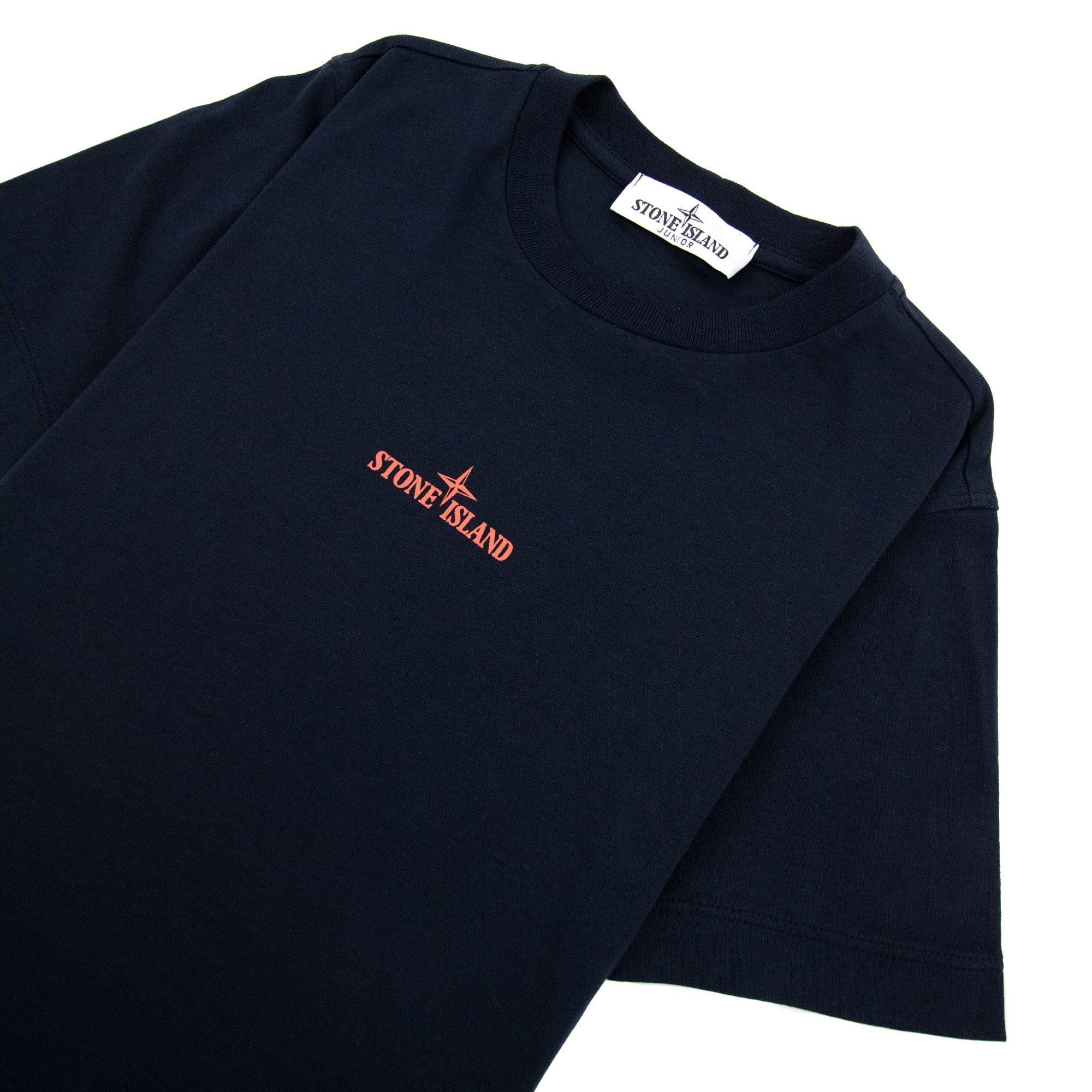 Stone Island Junior 21053 Drop Shot One Print Navy V0020