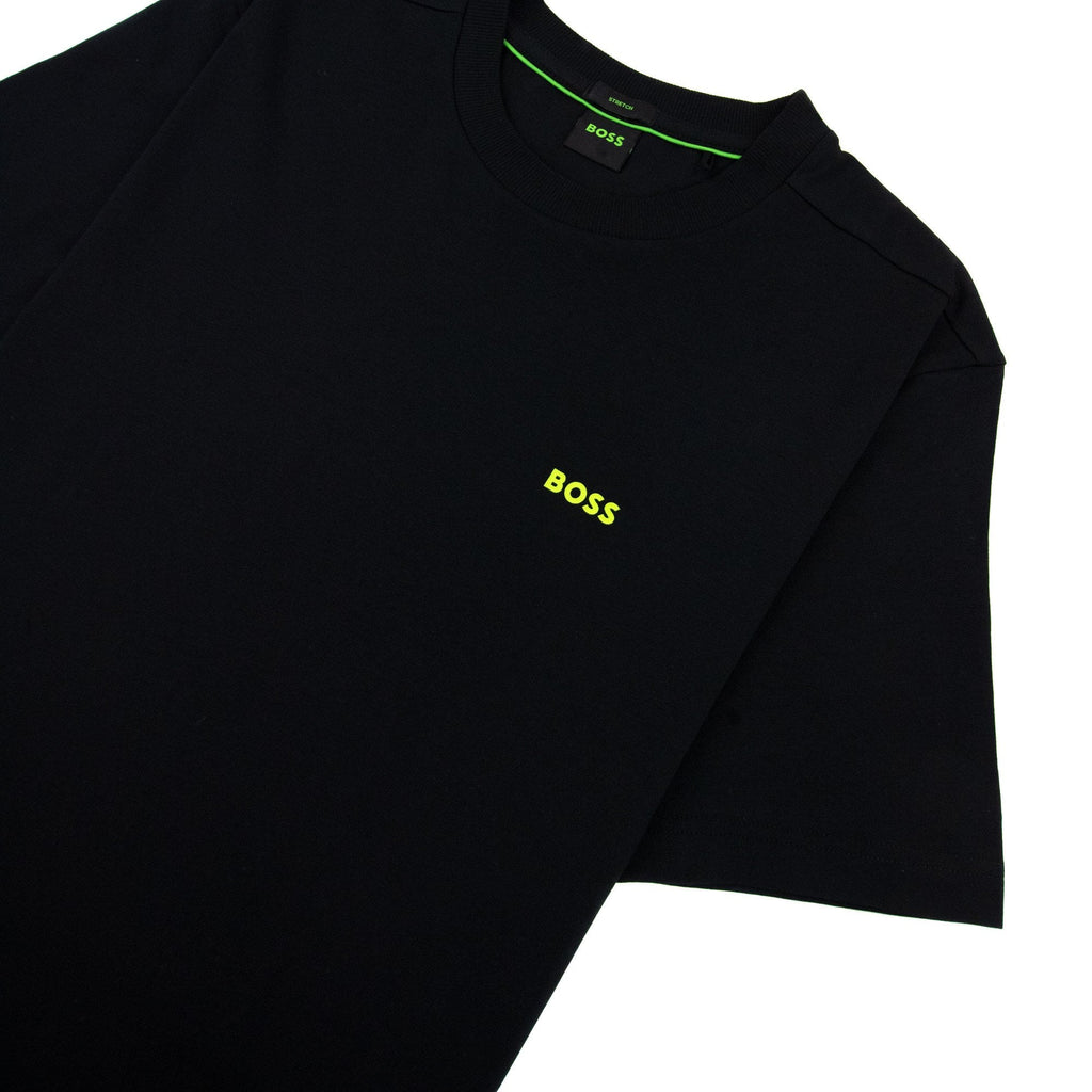 Hugo Boss Contrast Printed Logo Tee Black 003