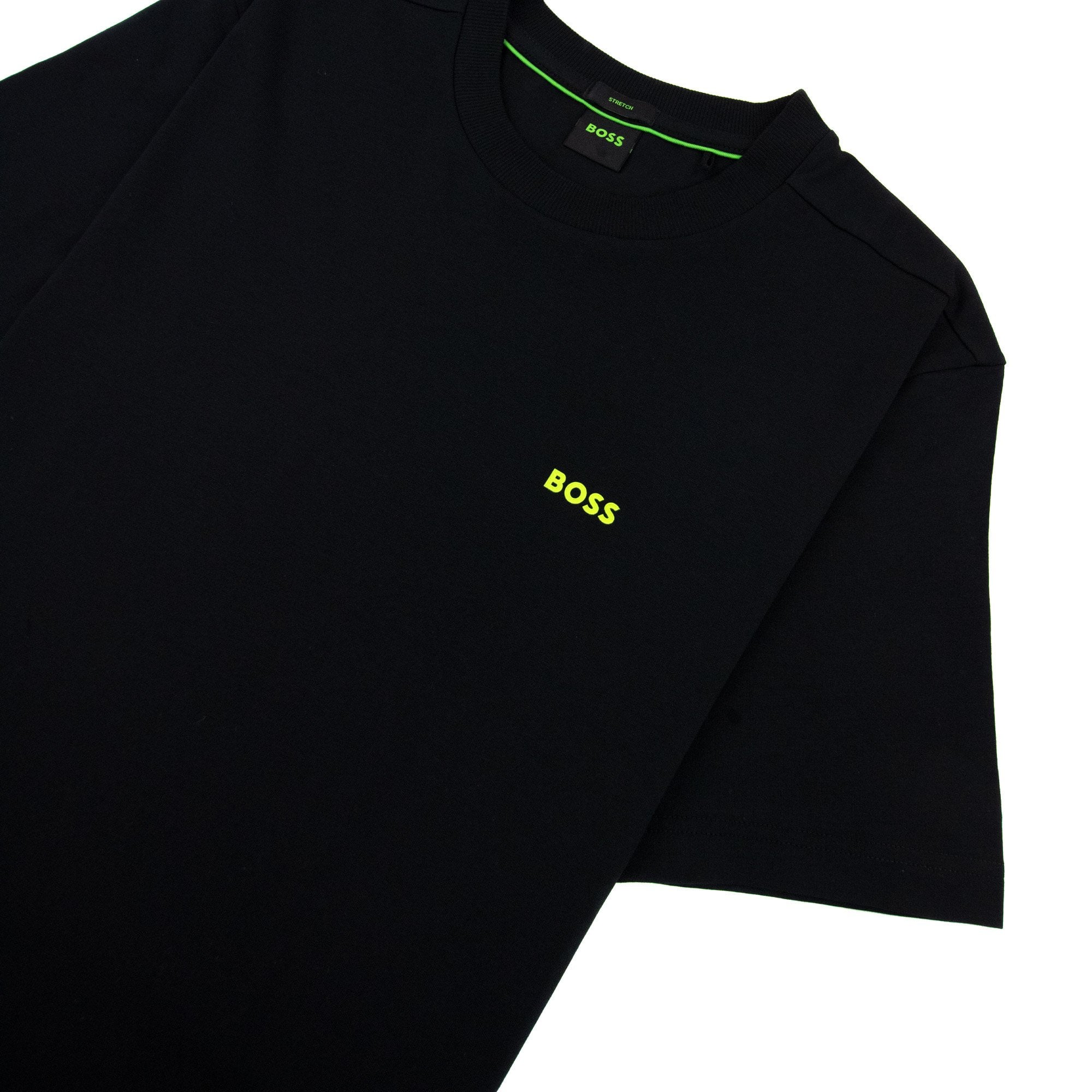 Hugo Boss Contrast Printed Logo Tee Black 003