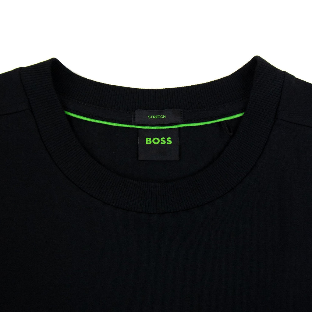 Hugo Boss Contrast Printed Logo Tee Black 003