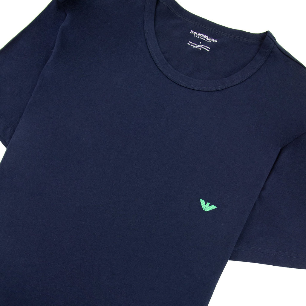 Emporio Armani Printed Logo S/s Tshirt Navy