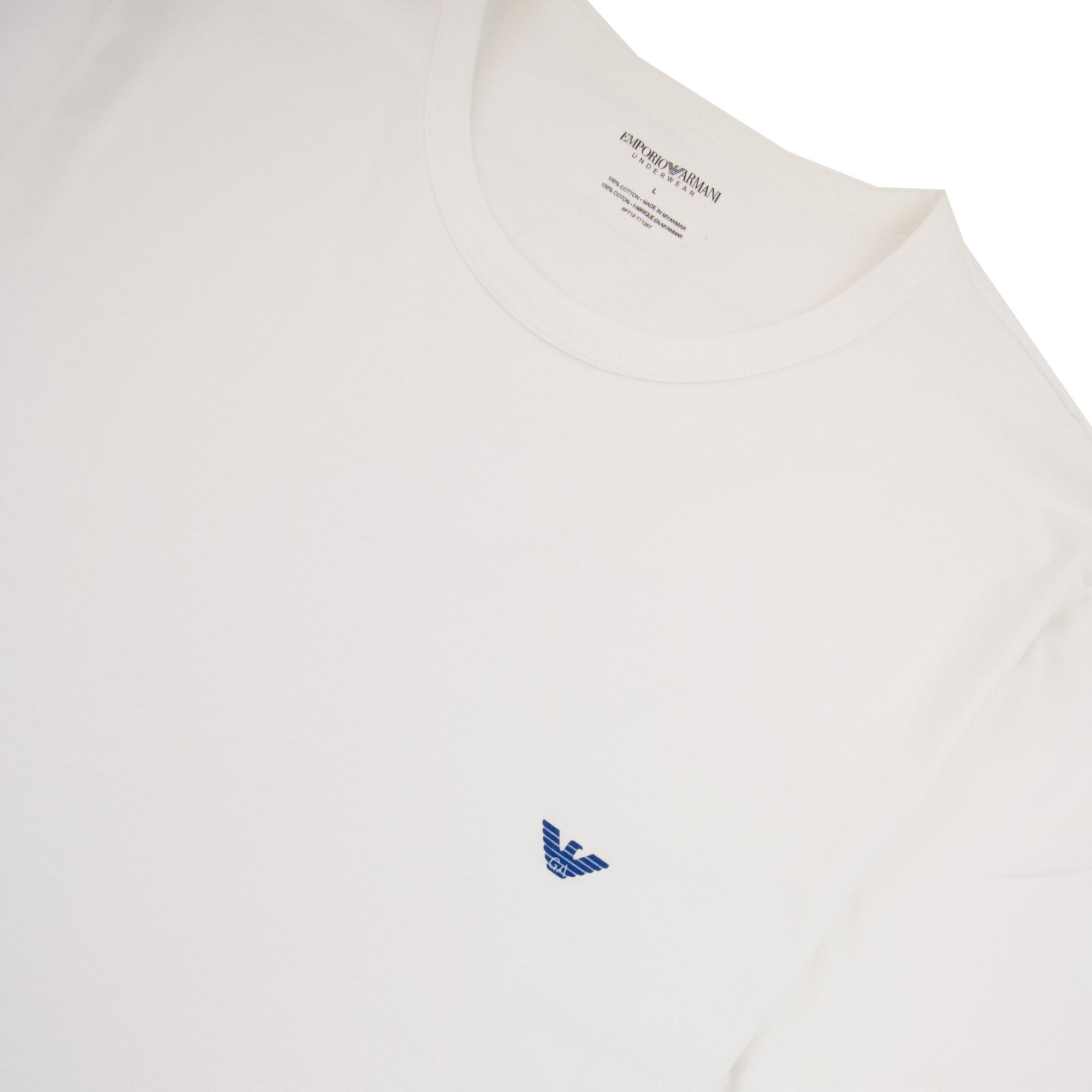 Emporio Armani Eagle Logo T Shirt White/blue