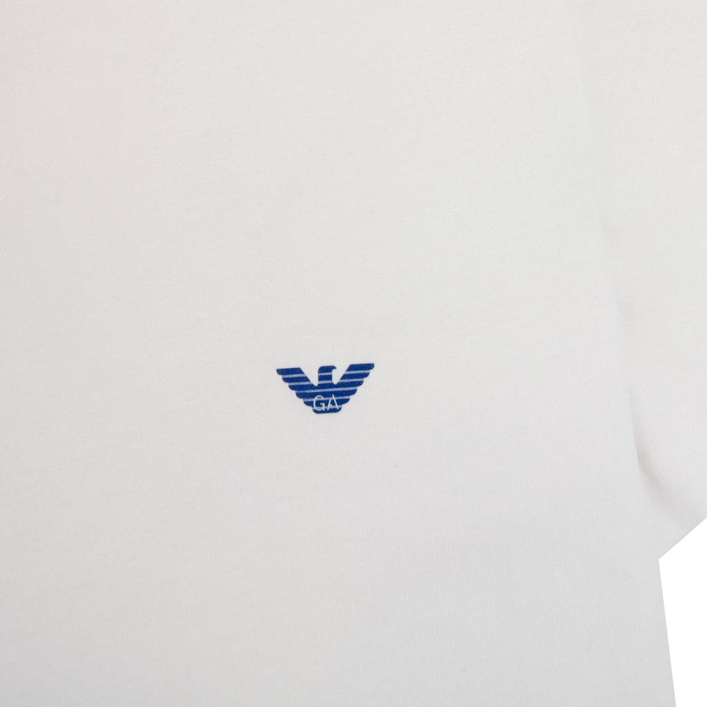 Emporio Armani Eagle Logo T Shirt White/blue