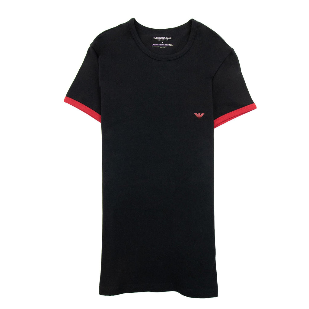 Emporio Armani Camo Eagle Ea Tee Black & Red
