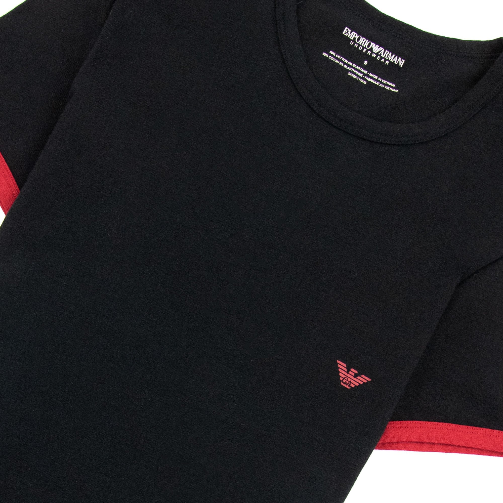 Emporio Armani Camo Eagle Ea Tee Black & Red