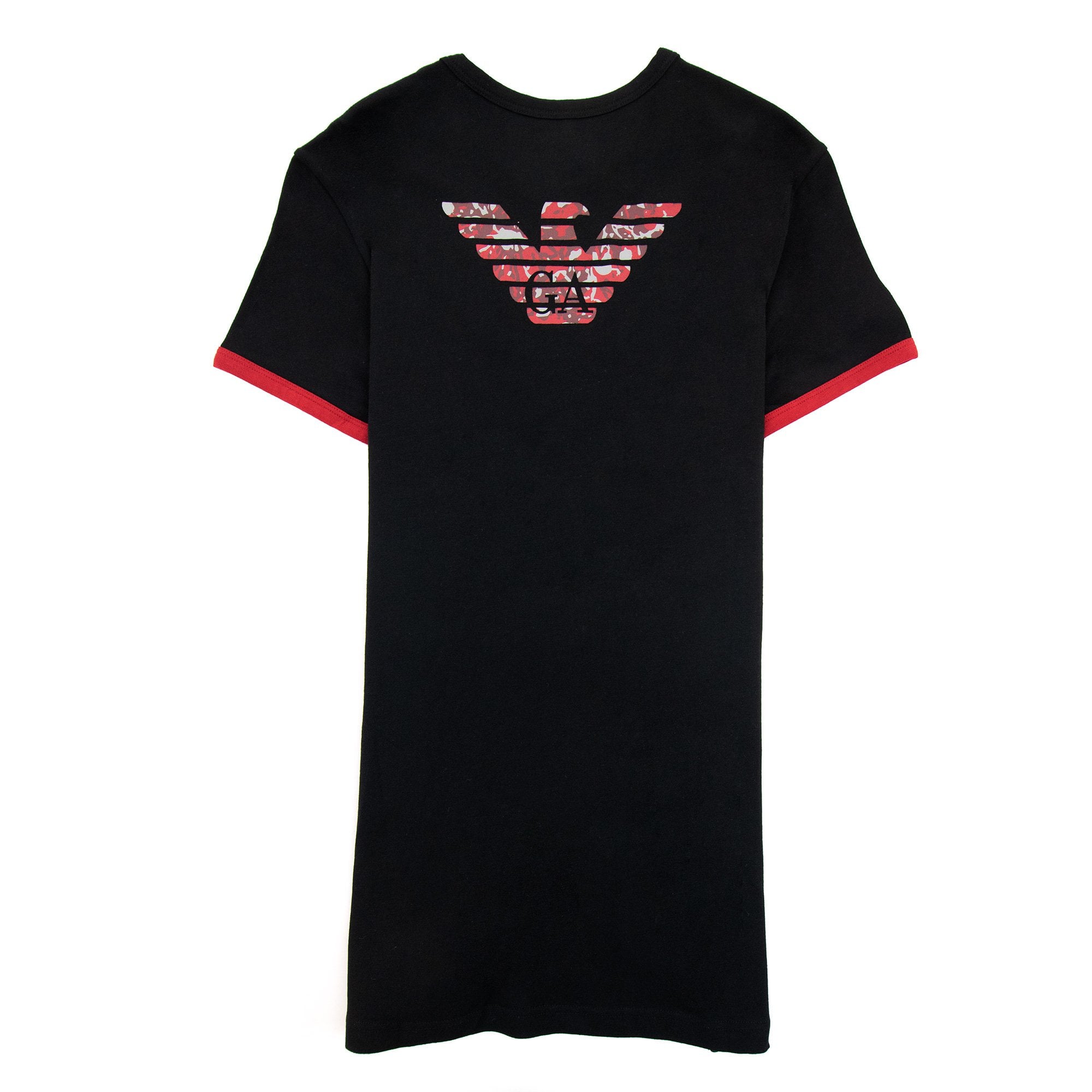 Emporio Armani Camo Eagle Ea Tee Black & Red