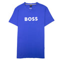 Hugo Boss Organic-cotton T-shirt With Contrast Logo Elec Blue