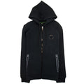 Hugo Boss Saggy 2 Cotton-blend Zip-up Hoodie With Raised Log Black 001