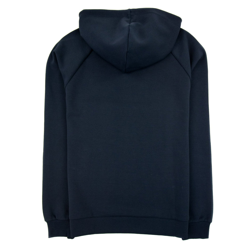 Hugo Boss Saggy 2 Cotton-blend Zip-up Hoodie With Raised Log Navy 402