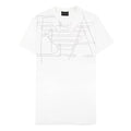 Emporio Armani Logo Shilling Print T Shirt White 0100