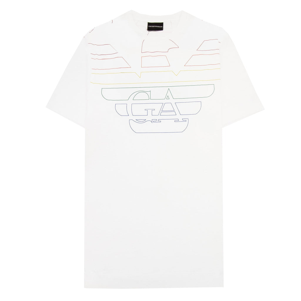 Emporio Armani Double Eagle Logo T Shirt White