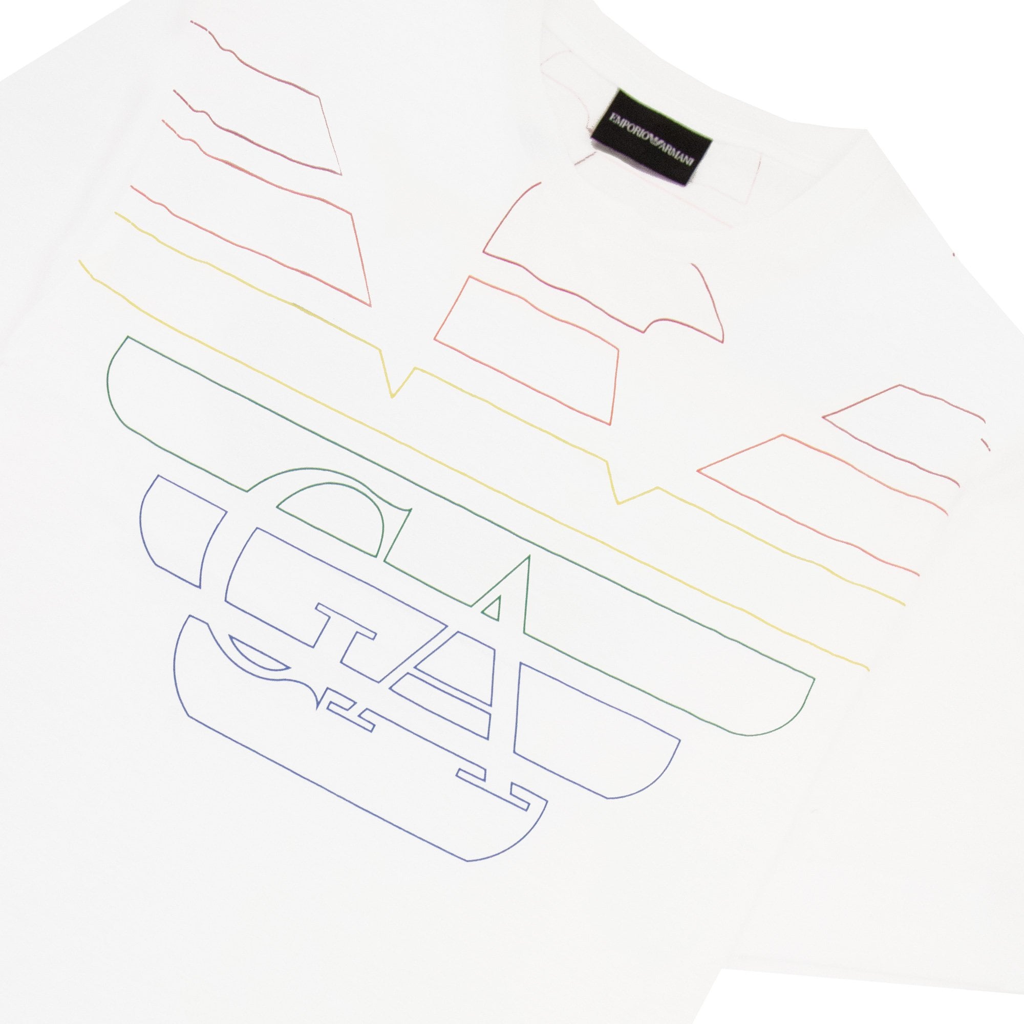 Emporio Armani Double Eagle Logo T Shirt White