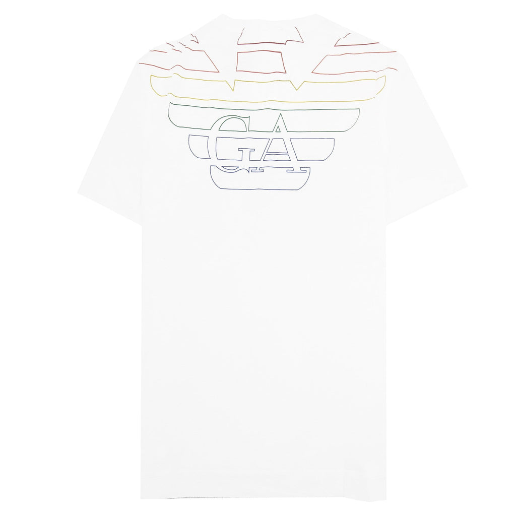 Emporio Armani Double Eagle Logo T Shirt White
