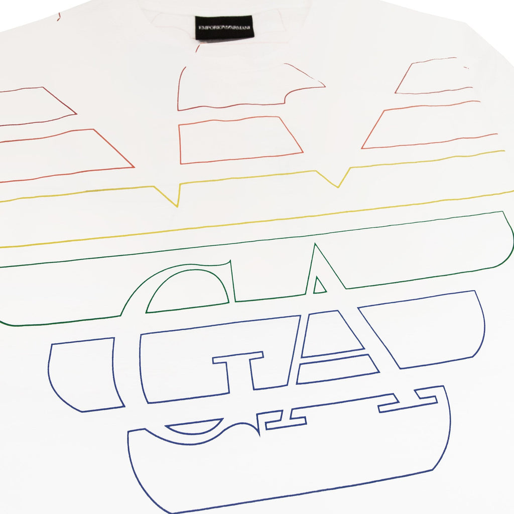 Emporio Armani Double Eagle Logo T Shirt White