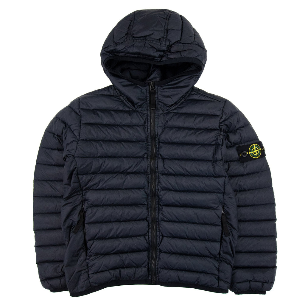 Stone Island Junior 40831 Loom Woven Chembers R Nylon Jacket Navy V0020