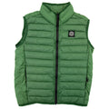 Stone Island Junior G0131 Loom Woven Nylon Gilet Bottle Green V0053