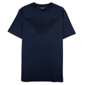 Emporio Armani Mesh Eagle Logo T Shirt Navy