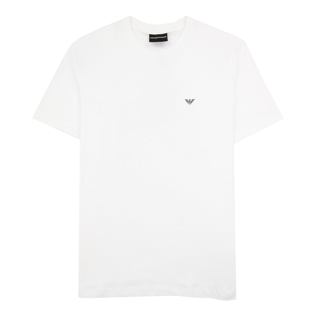 Emporio Armani Eagle Small Logo T Shirt White