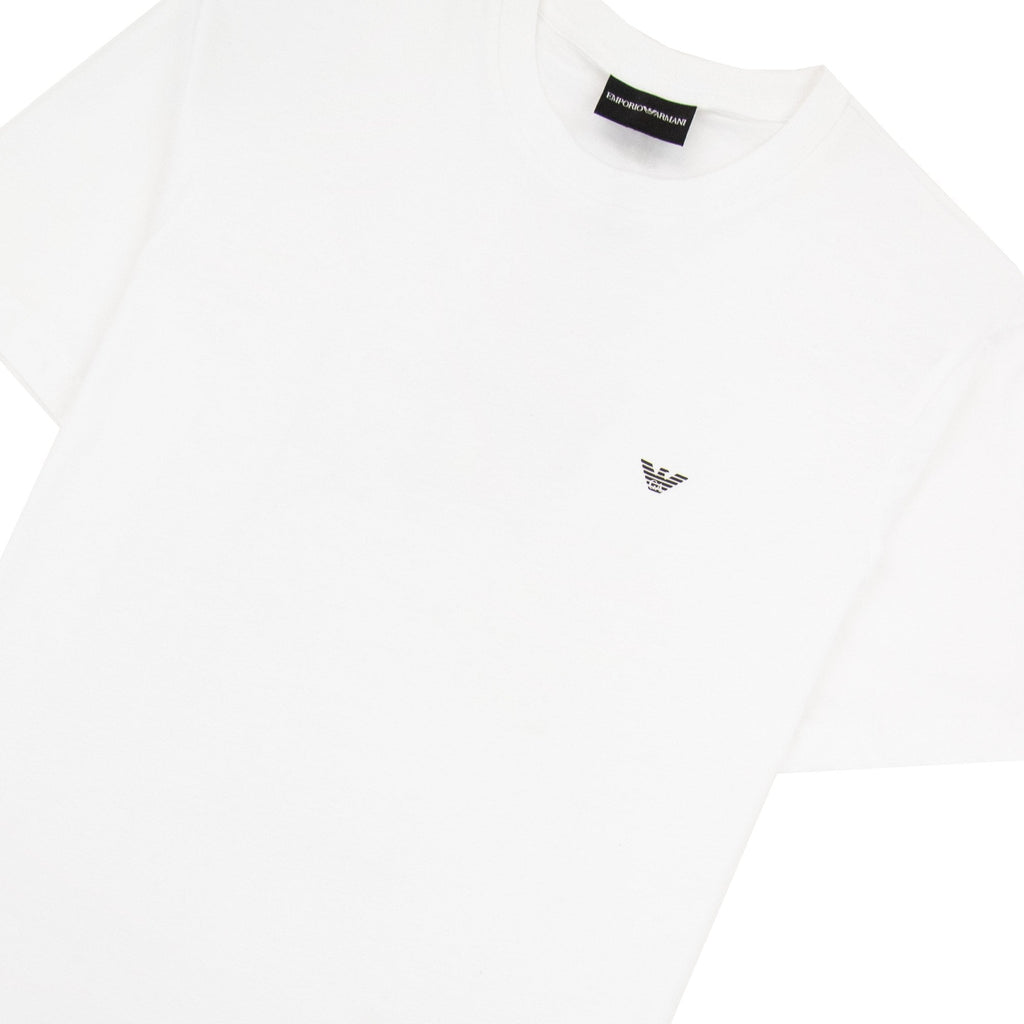 Emporio Armani Eagle Small Logo T Shirt White
