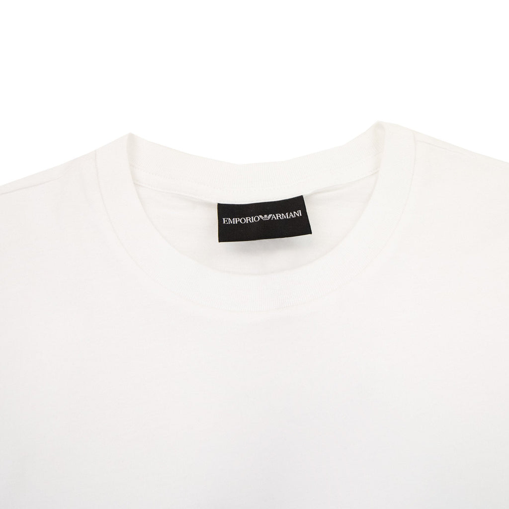 Emporio Armani Eagle Small Logo T Shirt White