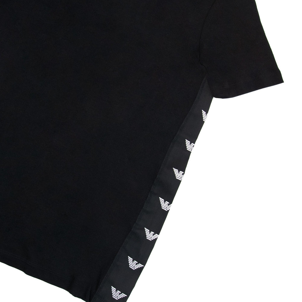 Emporio Armani Eagle Side Taping T-shirt Black