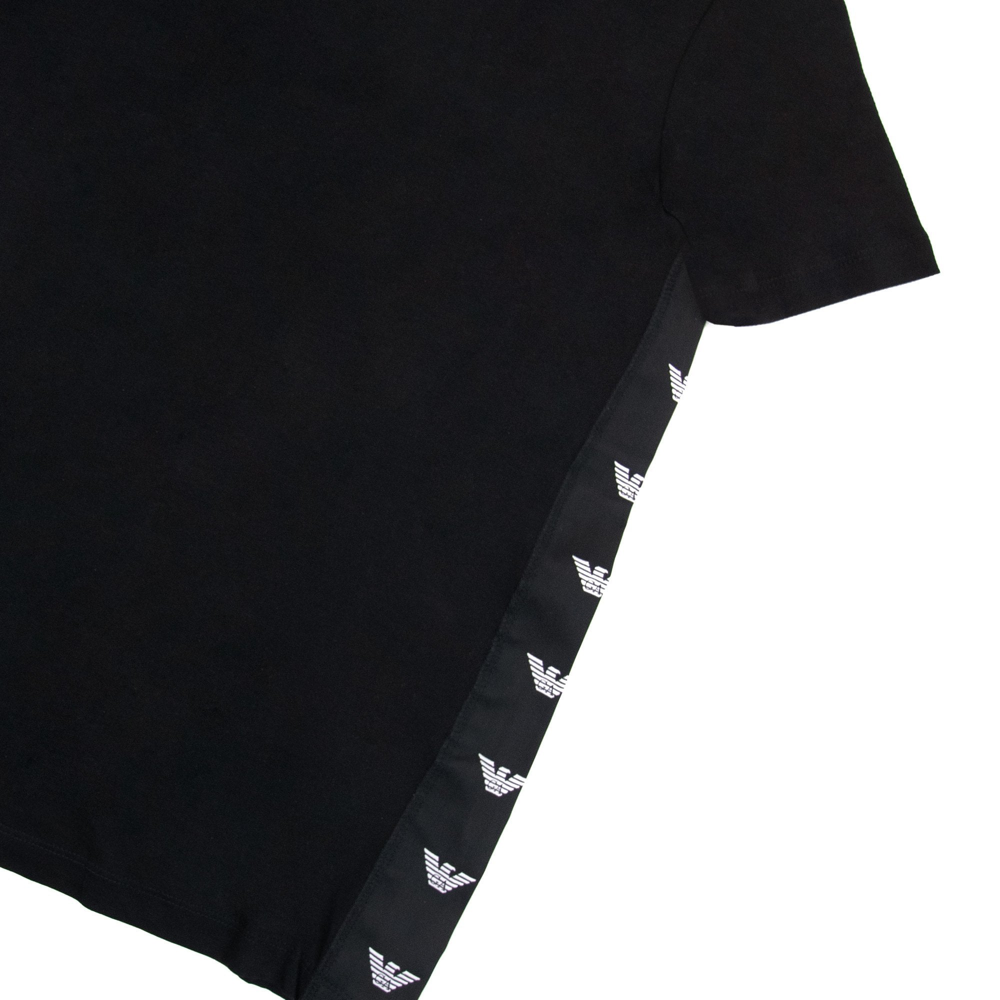 Emporio Armani Eagle Side Taping T-shirt Black