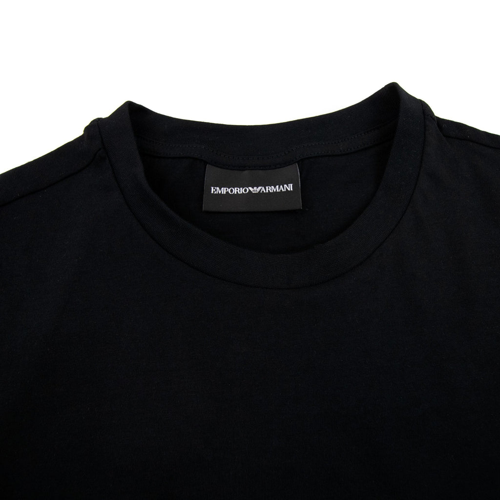 Emporio Armani Eagle Side Taping T-shirt Black