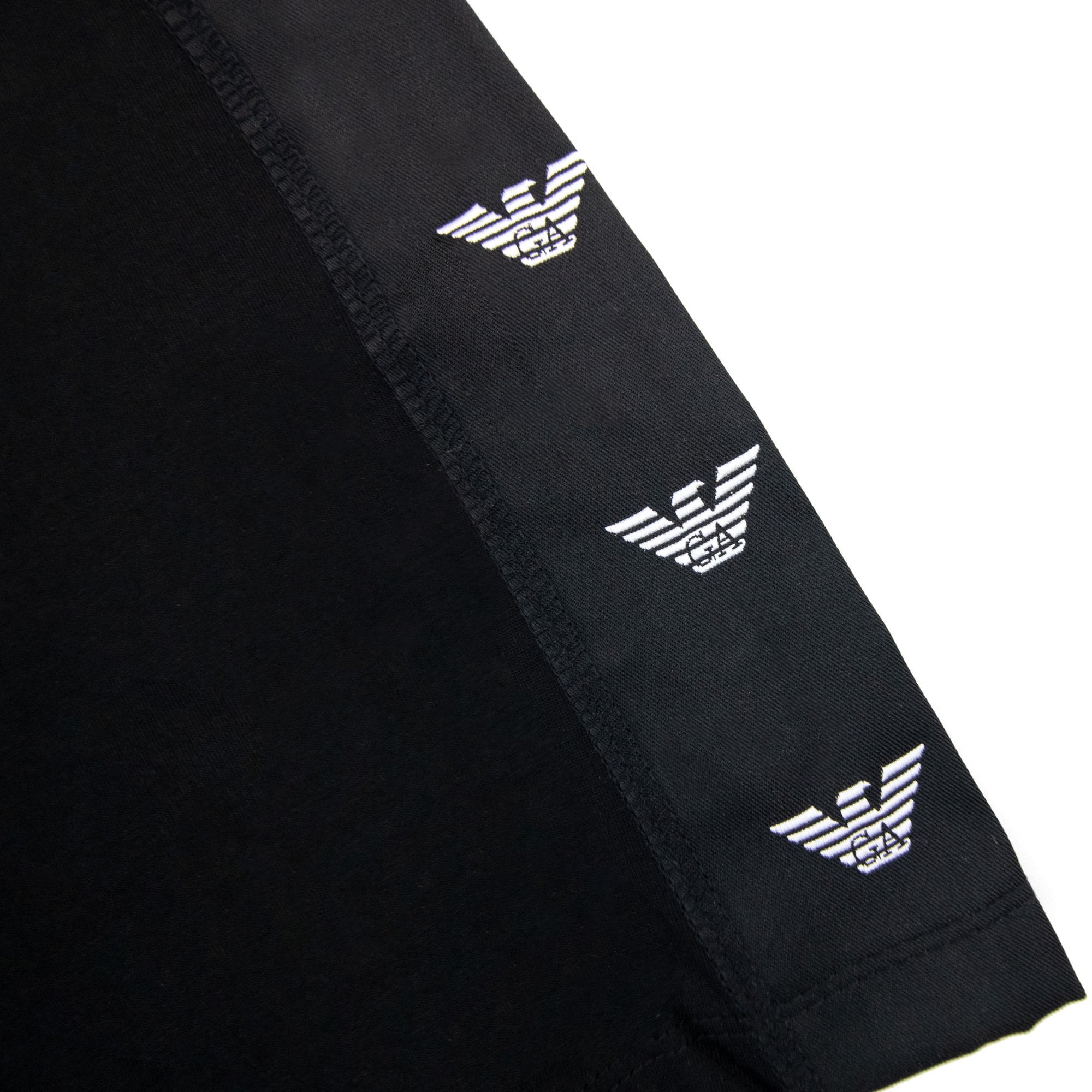 Emporio Armani Eagle Side Taping T-shirt Black