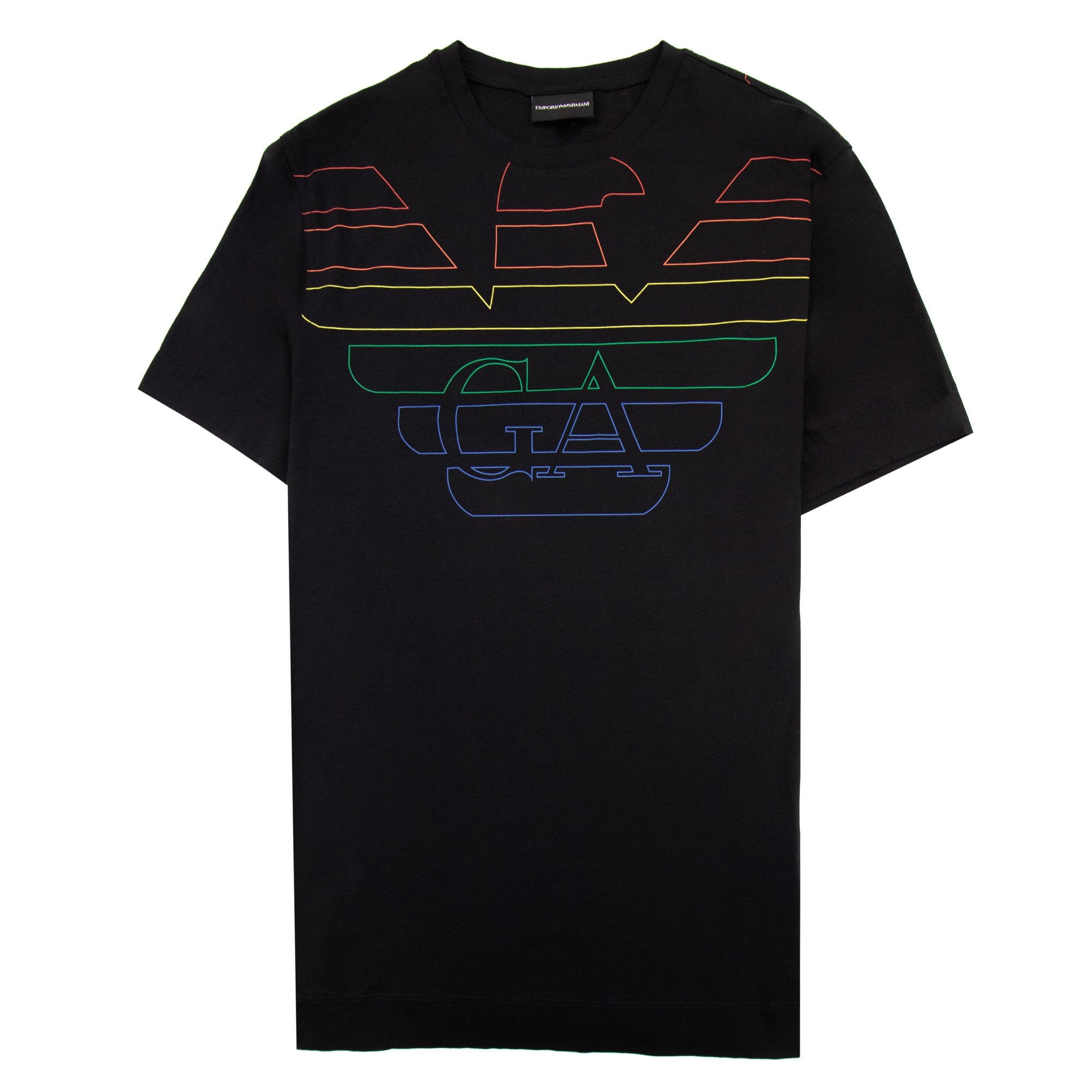 Emporio Armani Double Eagle Logo T Shirt Black