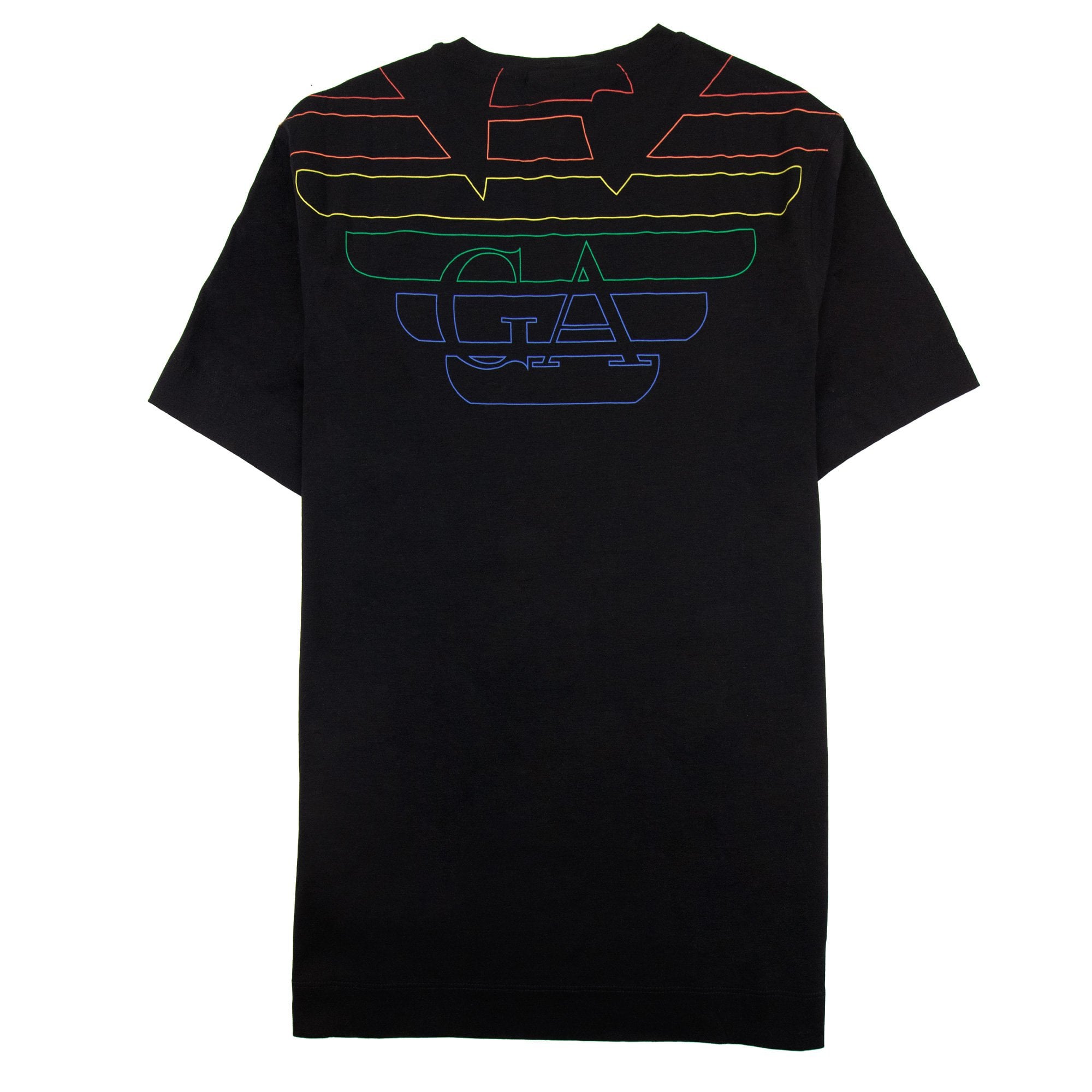 Emporio Armani Double Eagle Logo T Shirt Black